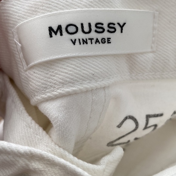 Moussy Vintage Mid-Rise Skinny White Distressed Denim Jeans - Picture 15 of 15